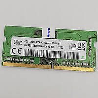 Оперативна пам'ять для ноутбука Hynix SODIMM DDR4 4Gb 3200MHz PC4-25600S 1R16 CL22 (HMA851S6DJR6N-XN N0 AD) Б/В