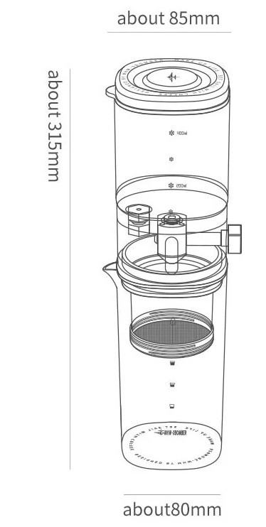 Заварник MHW-3Bomber Fresh Ice Drip Coffee Maker для холодної кави колд брю