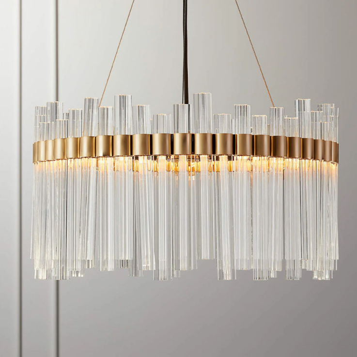 Елегантна модель підвісної люстри Ø 60 см MJ 230-600 AB, фото 1