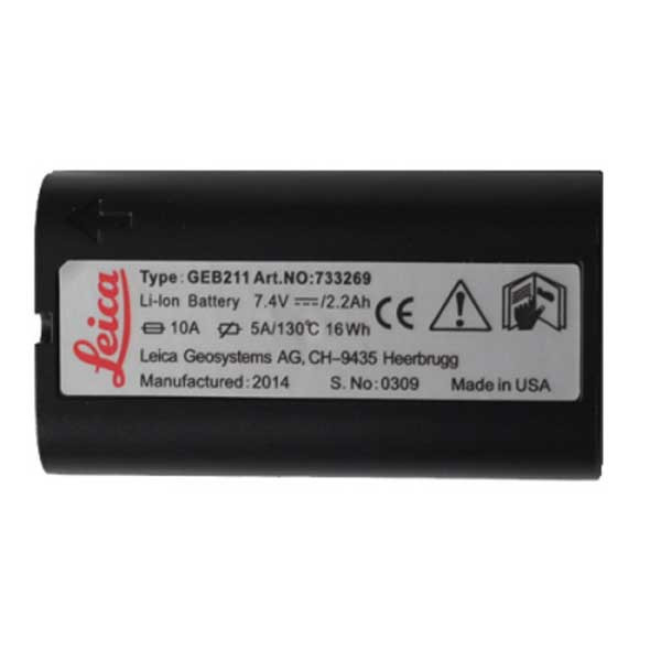 Акумулятор Leica GEB211 Li-Ion для тахеометрів і GPS Leica, фото 1