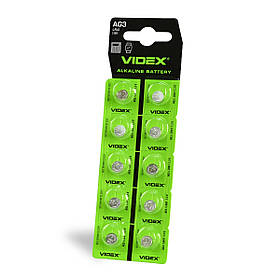 Батарейка VIDEX AG3 (LR41) (ціна за 10шт/блістер)