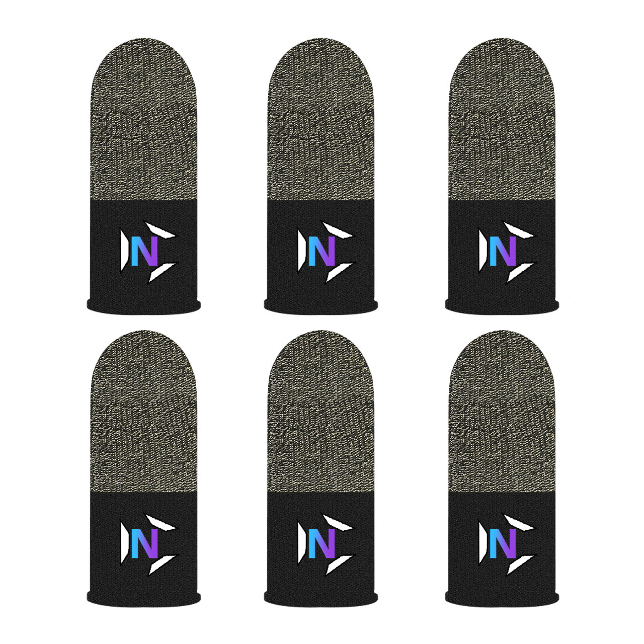 Ігрові напальчники NEO (3 пари 6 шт) для ігор на телефоні смартфоні планшеті pubg пабг пубг call of duty, фото 1