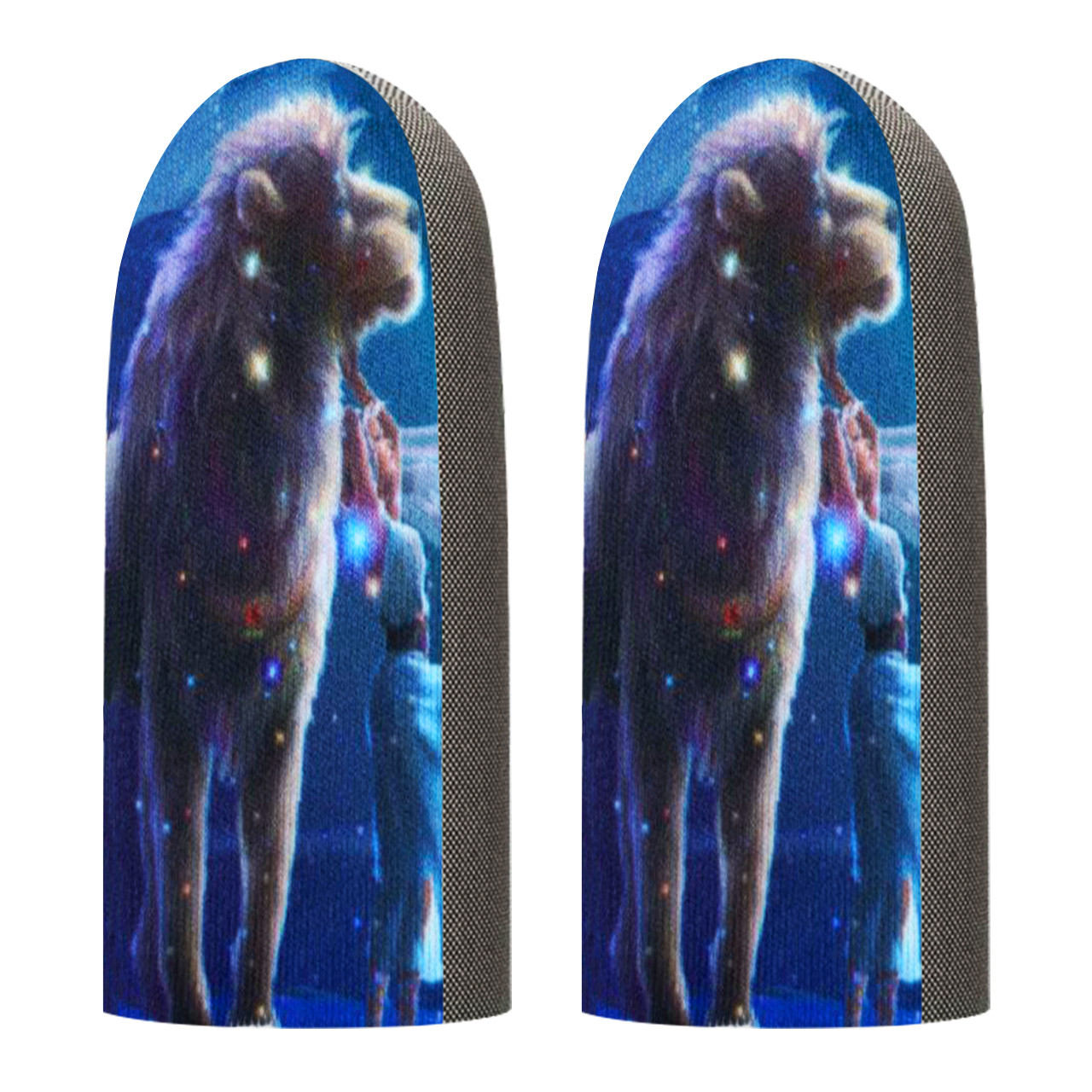 Ігрові напальчники GLIDEX P1 (1 пара 2 шт) для ігор на телефоні смартфоні планшеті срібне волокно pubg, фото 1