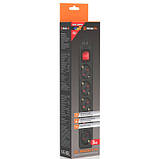 Популярний! Мережевий фільтр живлення REAL-EL RS-Protect M 3m, black (EL122300028) - Краща якість тільки на Nukleon.com.ua, фото 6