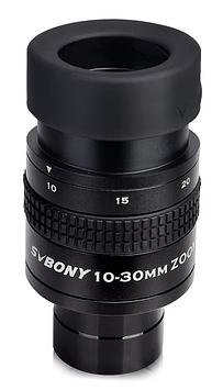 Zoom Зум окуляр 10-30 мм поле зору 51°-33° винос зіниці 17-18,5 мм SVBONY SV170, FMC, 5 елементів/3 групи