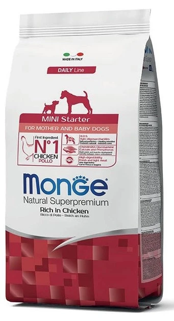 Monge Dog Mini Starter сухий корм для цуценят малих порід і собак під час вагітності та лактації 15КГ