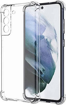 Силіконовий чохол для Samsung Galaxy S21 FE - Прозорий (посилені кути)