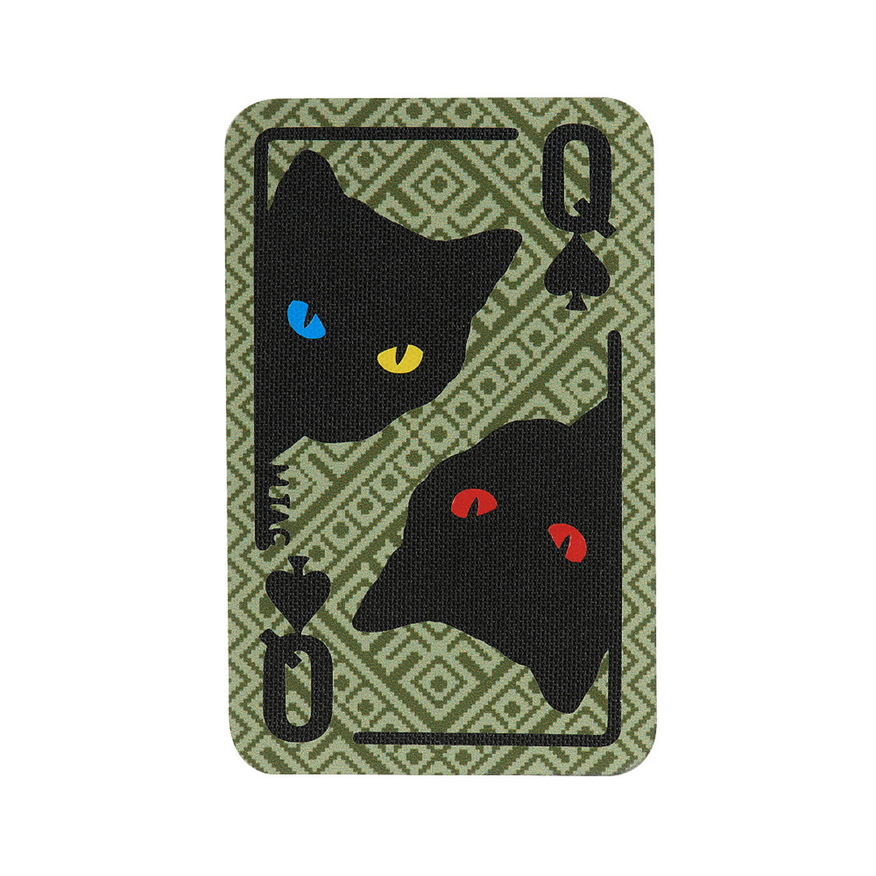 M-Tac нашивка Queen of spades (Орнамент) Olive