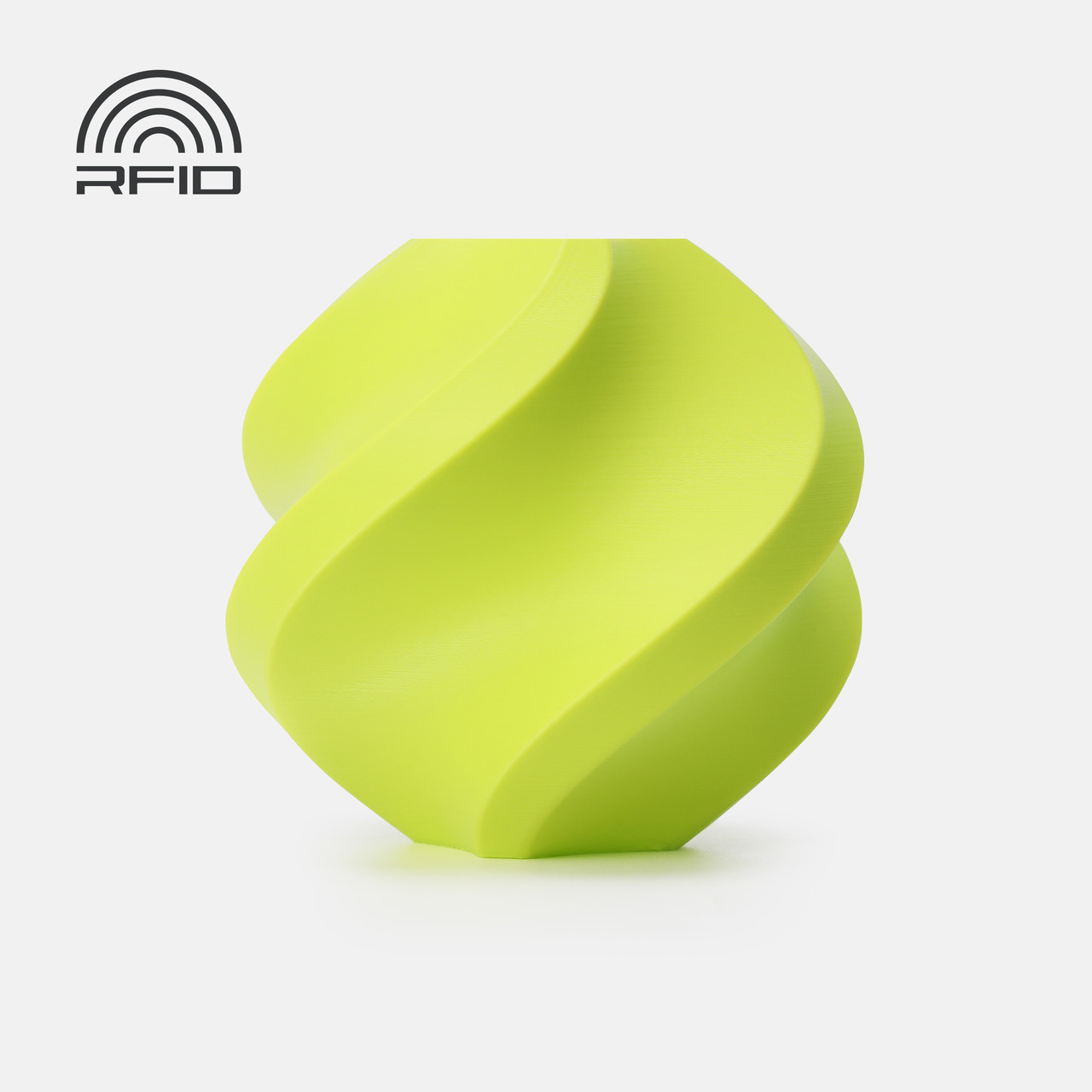 Пластик філамент без котушки Bambu Lab PLA Basic Bright Green (10503), Refill, 1.75мм, 1кг, 330м, 190-230°C, Зелений