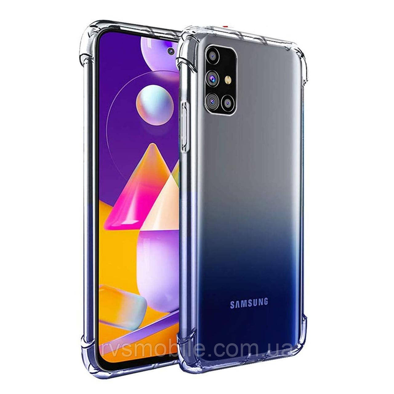 Силіконовий чохол для Samsung Galaxy M31S — Прозорий (посилені кути)