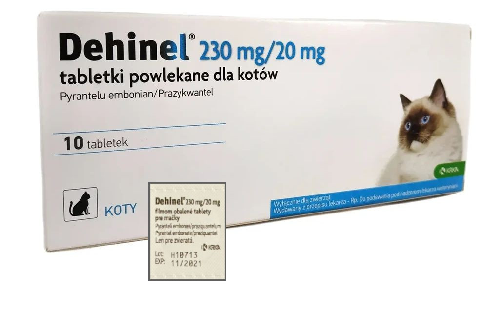 Дехінел Dehinel таблетка від глистів для котів, 1 таблетка, фото 1