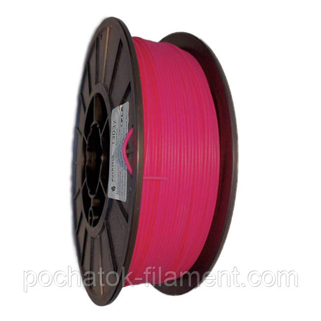 PLA філамент нитка пластик для ЗD друку Pochatok Filament Рожевий 1,75 мм., фото 1