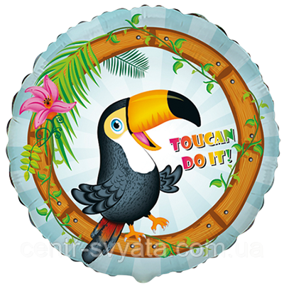 Фольгована кулька Flexmetal 18"(45 см) Коло Тукан
