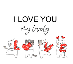 Наліпка на коробку-сюрприз - I love you