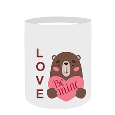 Наліпка на капелюшну коробку 12х14см - Love