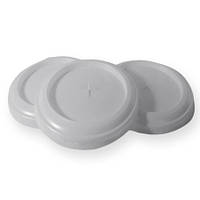 Кришка пластикова з отвором на пивну склянку Дифлон 100 шт/уп, посуд пластиковий