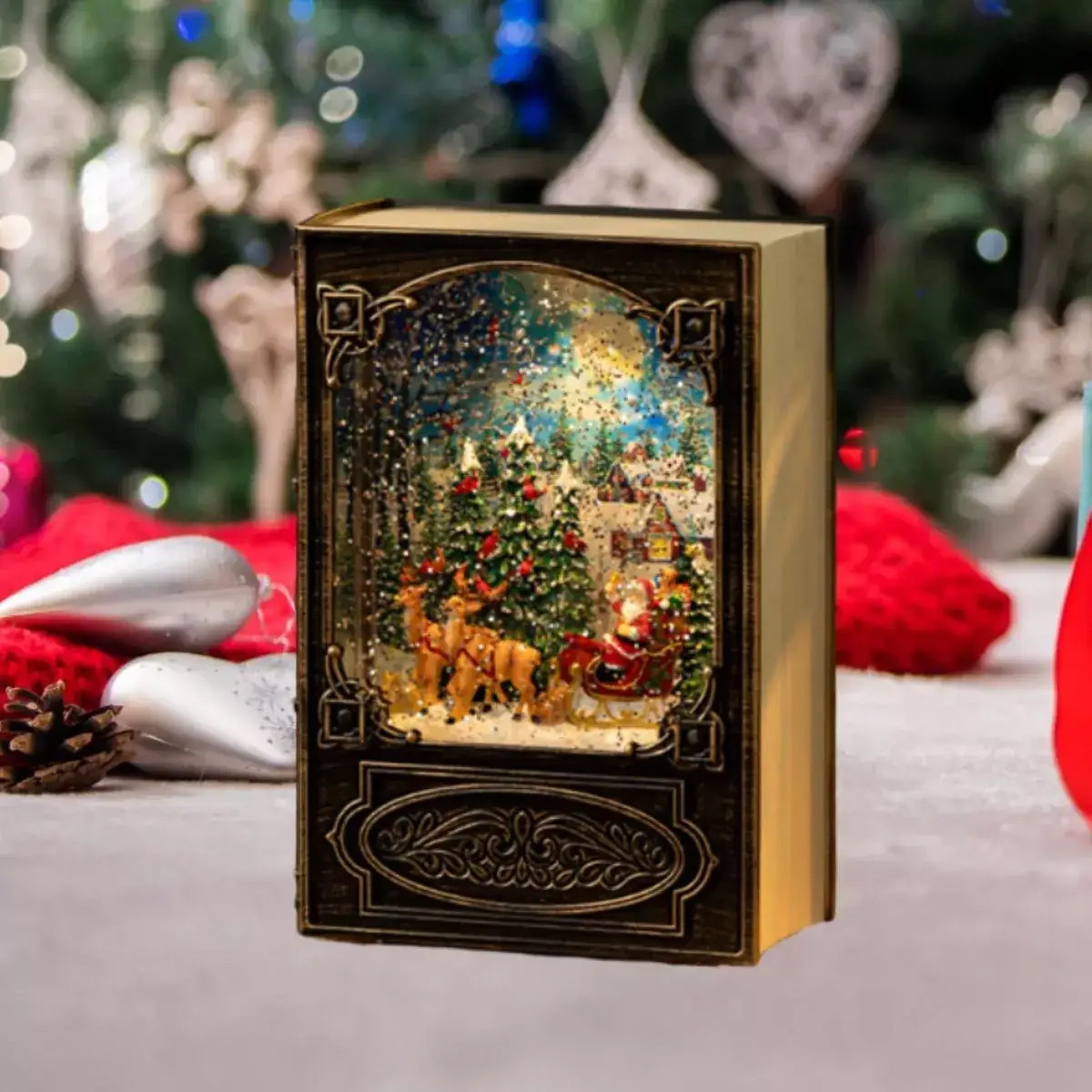 Новорічний музичний нічник-світильник XMAS WDL 24023B iC227, фото 1