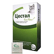Цестал Кет Cestal ket Ceva таблетка від глистів зі смаком печінки для кішок, 1 таблетка