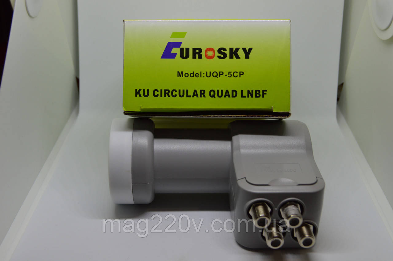 Спутниковый конвертер круговой на 4 выхода Eurosky UQP-5CP - фото 3 - id-p452636015