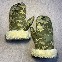 Теплі робочі зимові рукавиці чоловічі овчина