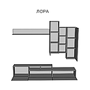 Вітальня з ДСП Лора 2 дуб ліворно/тоффі Світ Меблів, фото 2