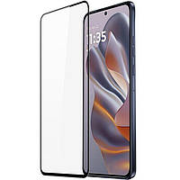 Захисне скло 5D на весь екран для Motorola Edge 50 Neo з чорною рамкою