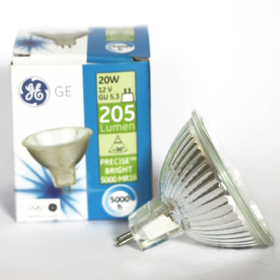 Лампа галогенна з відбивачем 12v 20w GE FL GU5.3