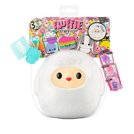 М’яка іграшка-антистрес FLUFFIE STUFFIEZ серії "Small Plush" – ОВЕЧКА, фото 1