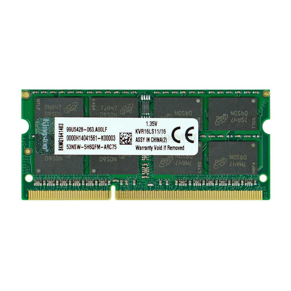 DDR3 1.35 16GB для ноутбуков 1600MHz SoDIMM KVR16LS11/16 рис.1 ДДР3 1.35 16Гб 1600 МГц KVR16LS11/16 оперативная память для ноутбука рис.1