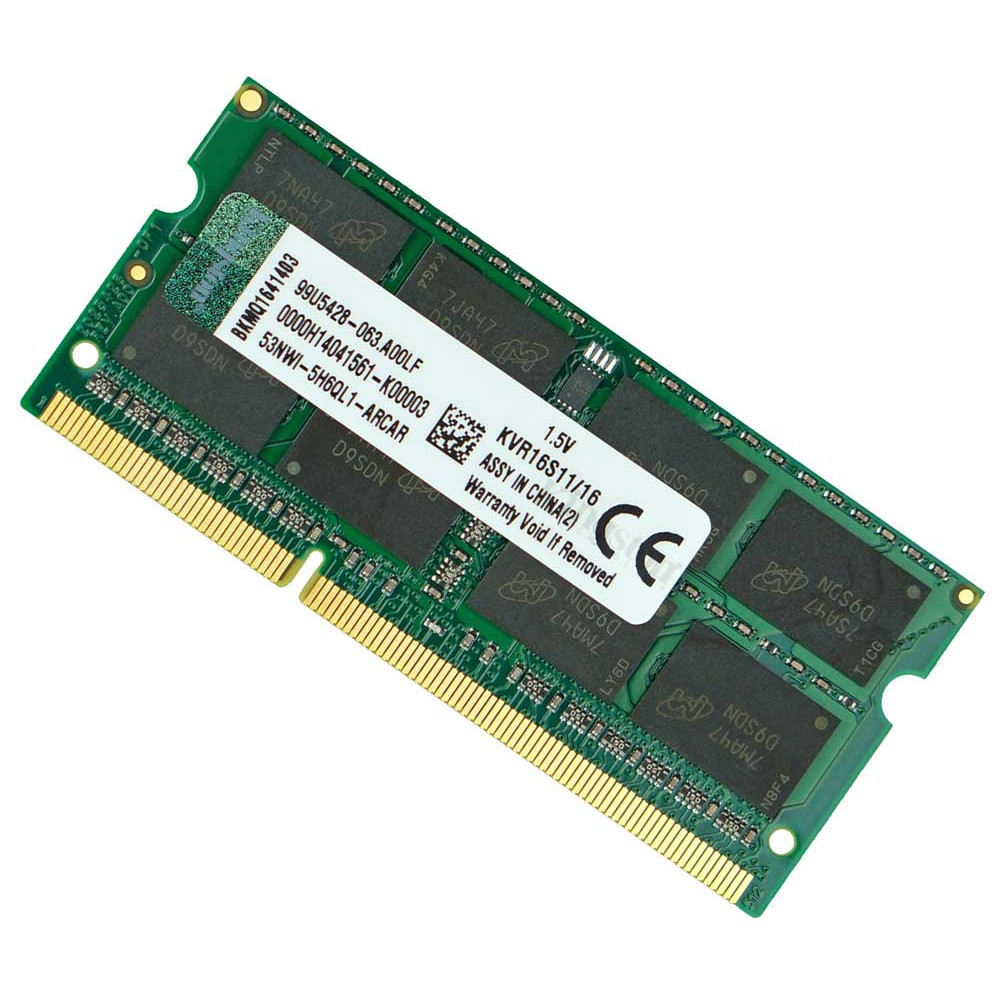 Оперативна пам'ять для ноутбука DDR3-1600 16 Gb SODIMM PC3-12800 KVR16S11/16 16384MB (7706919)