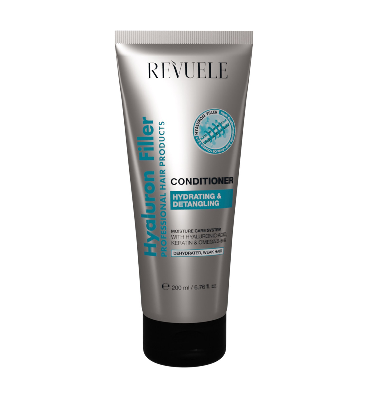 Кондиціонер-філер для зневодненого та ослабленого волосся Revuele Hyaluron Filler Conditioner 200 мл