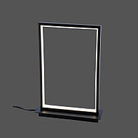 Настольная светодиодная лампа 15W VALESO в форме рамки 3000К черная IP20 22801TL BK