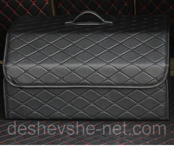 Великий органайзер саквояж у багажник автомобіля (55х32х30 см) XL, Black