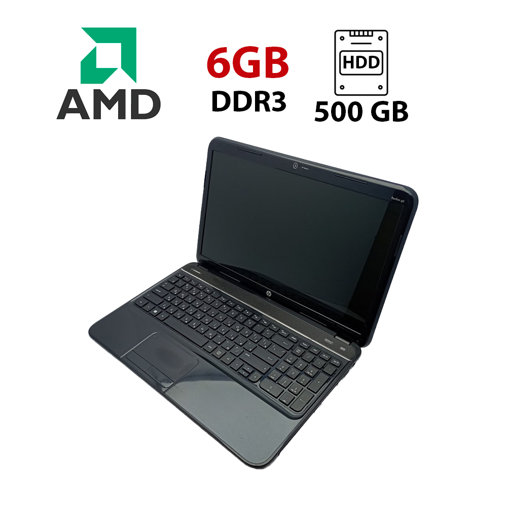 Ноутбук HP Pavilion g6-2000/ 15.6" (1366x768)/ AMD A6-4400M/ 6 GB RAM/ 500 GB HDD/ Radeon HD 7520G