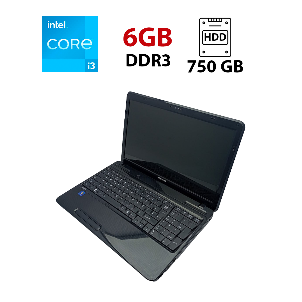 Ноутбук Toshiba Satellite L650/ 15.6" (1366x768)/ Core i3-380M/ 6 GB RAM/ 750 GB HDD/ HD