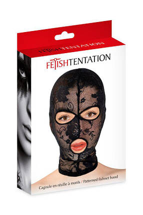 Капюшон для БДСМ Fetish Tentation Patterned fishnet hood, фото 2