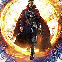 Плакат "Доктор Стрендж виходить з порталу, Камбербетч, Doctor Strange (2016)", 60×43см, фото 3