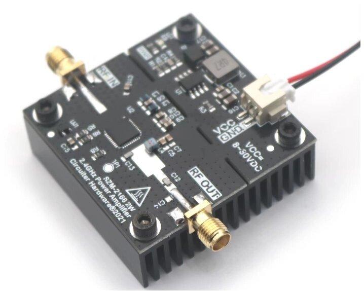 Підсилювач потужності 2300-2500MHz 2W (33dBm) SZM2166, DC8V-30V, SMA-female