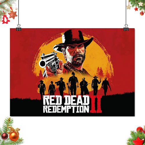 Плакат "Red Dead Redemption 2, RDR 2", 43×60см (ID#826634901), цена ...
