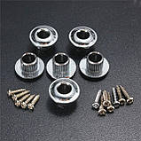 Колки для акустичної гітари (хром) комплект 6 шт. закриті, фото 10
