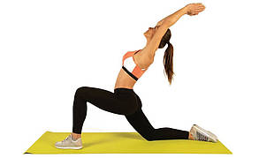 Килимок спортивний Toorx Yoga PVC 173 х 60 х 0,6 см для йоги та фітнесу Verde/Antracite (MAT-176), фото 4