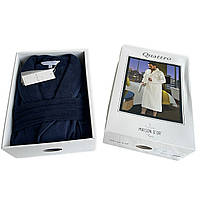 Мужской вафельный халат Maison D'or Quattro Синий M