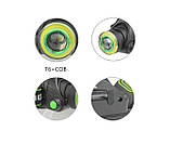 Налобний акумуляторний ліхтар високої потужності T107-T6 з COB, фото 2