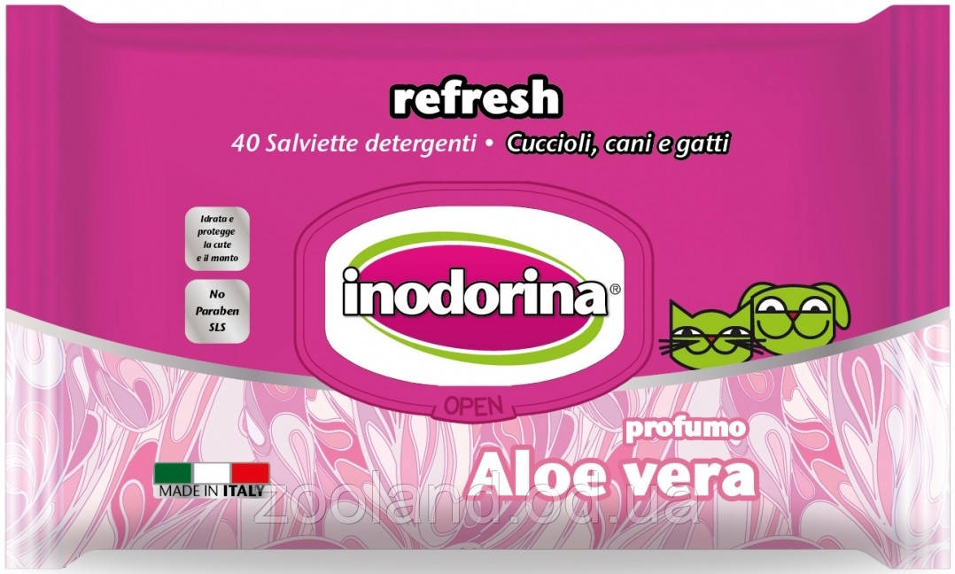 Inodorina Everyday Aloe Vera для котів і собак, 110 шт.