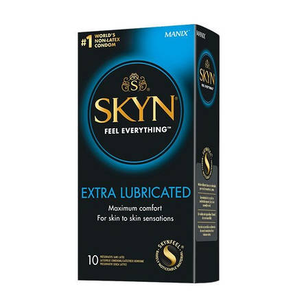 Презервативи ультратонкі SKYN Extra Lube з поліізопрену (ціна за пачку, 10 шт., фото 3