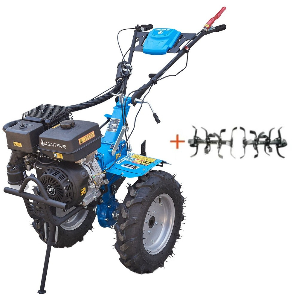 Мотоблок бензиновий Кентавр МБ 2017Б + ФРЕЗА (17 к.с., 5.00-12) (код 123074), фото 1
