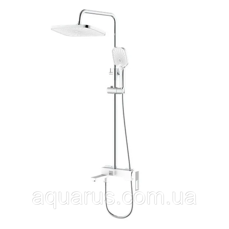 Душова колона Mixxus Premium WALTER 009-J WHITE-CHROME зі змішувачем (MI6622)