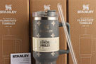 Термос термочашка Stanley Quencher H2.0 Tumbler з нержавіючої сталі 1,18 л Gray Monogram KT6007830, фото 3
