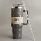 Термос термочашка Stanley Quencher H2.0 Tumbler з нержавіючої сталі 1,18 л Gray Monogram KT6007830, фото 4