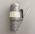 Термос термочашка Stanley Quencher H2.0 Tumbler з нержавіючої сталі 1,18 л Gray Monogram KT6007830, фото 5